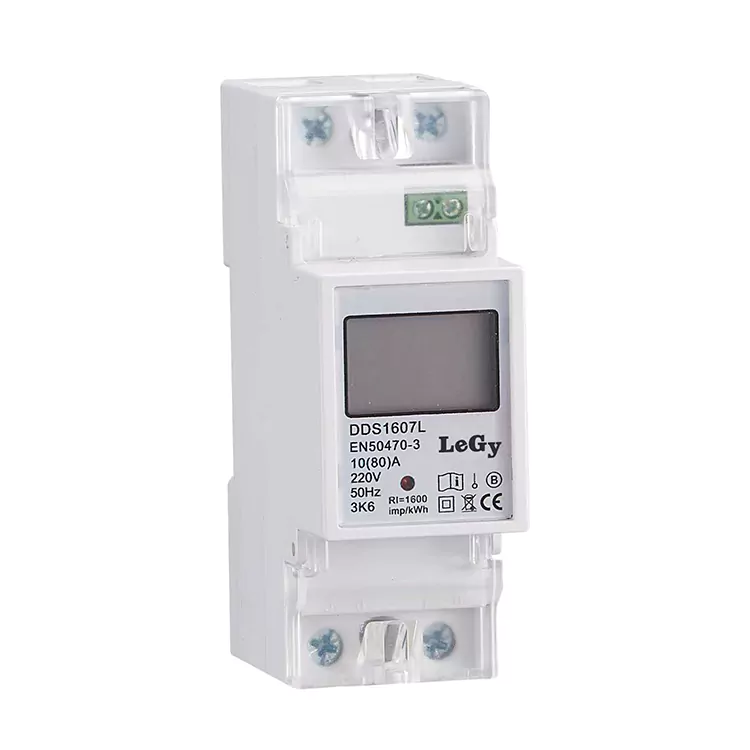 RS485 DIN Rail monofasikoko energia neurgailu adimenduna