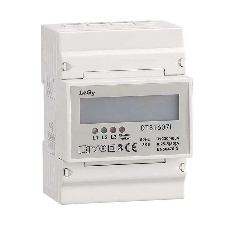 RS485 DIN Rail trifasikoko energia neurgailu adimenduna